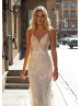 Beaded V Neck Ivory Lace Wedding Dress Beaded V Neck Ivory Lace Wedding Dress